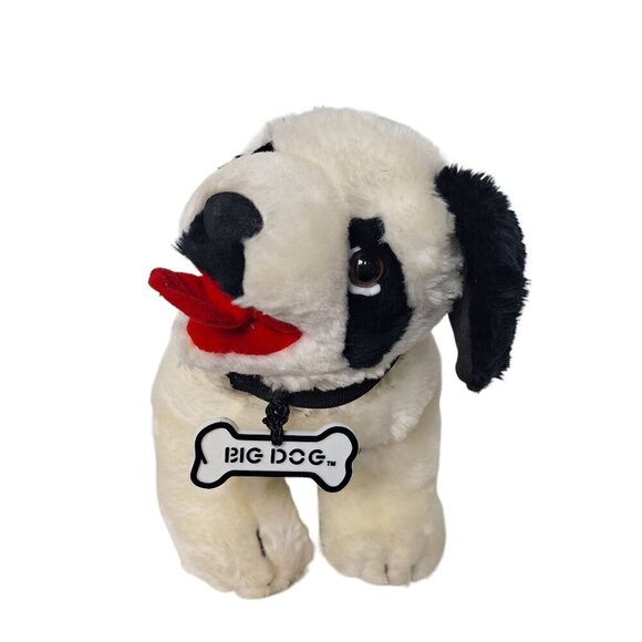 Big Dogs Black White Saint Bernard Plush Puppy 10 Inch - Picture 6 of 9